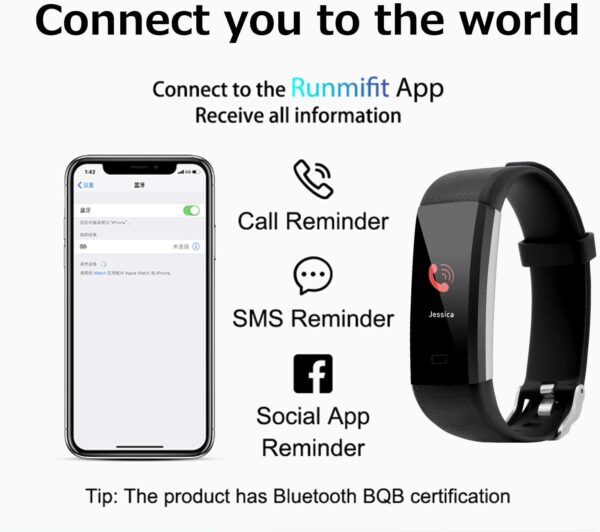 jawploy fitness tracker/distance tracker/sleep monitor
