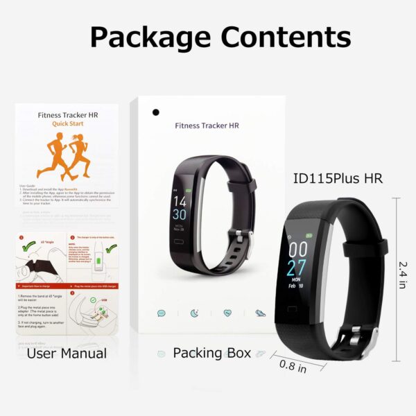 jawploy fitness tracker/distance tracker/sleep monitor