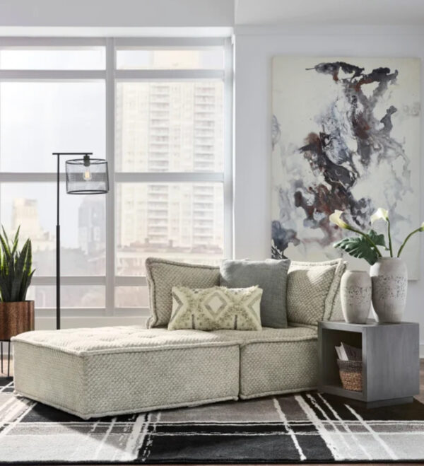 happy beige modular accent chair