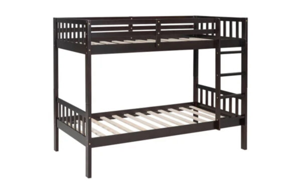 bb10 twin/twin bunk bed espresso