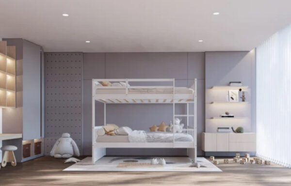 bb11 twin/twin bunk bed white
