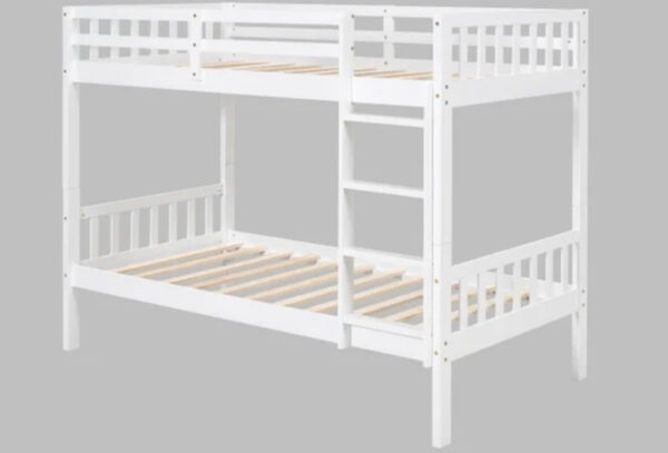 bb11 twin/twin bunk bed white