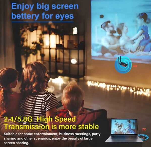 wl009 200m wireless hdmi extender screen mirror audio video transmitter receiver
