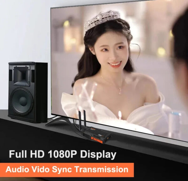 wl009 200m wireless hdmi extender screen mirror audio video transmitter receiver